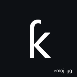 Latin Small Letter K with Hook Symbol