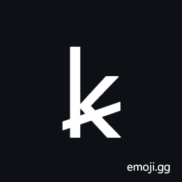 Latin Small Letter K with Oblique Stroke Symbol