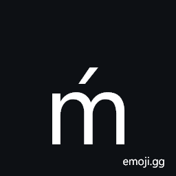 Latin Small Letter M with Acute Symbol