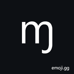 Latin Small Letter M with Hook Symbol