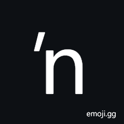 Latin Small Letter N Preceded By Apostrophe Symbol