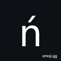 Latin Small Letter N with Acute Symbol