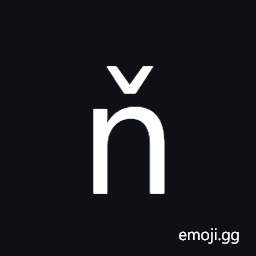 Latin Small Letter N with Caron Symbol