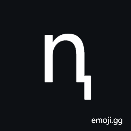 Latin Small Letter N with Descender Symbol