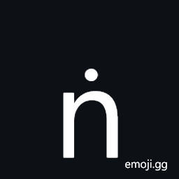 Latin Small Letter N with Dot Above Symbol