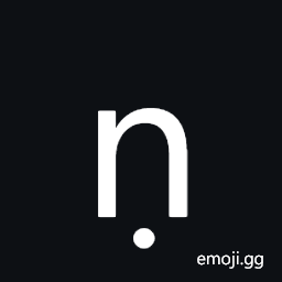 Latin Small Letter N with Dot Below Symbol