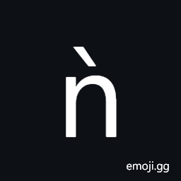 Latin Small Letter N with Grave Symbol