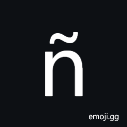 Latin Small Letter N with Tilde Symbol