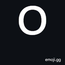 Latin Small Letter O Symbol