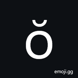 Latin Small Letter O with Breve Symbol