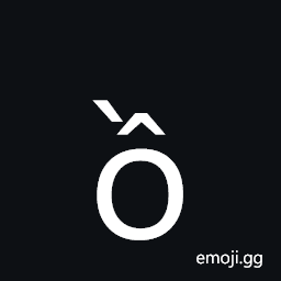 Latin Small Letter O with Circumflex and Grave Symbol