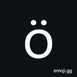 Latin Small Letter O with Diaeresis Symbol