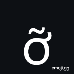 Latin Small Letter O with Horn and Tilde Symbol