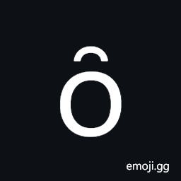 Latin Small Letter O with Inverted Breve Symbol