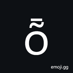 Latin Small Letter O with Tilde and Macron Symbol