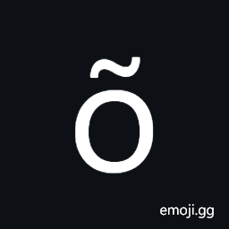 Latin Small Letter O with Tilde Symbol