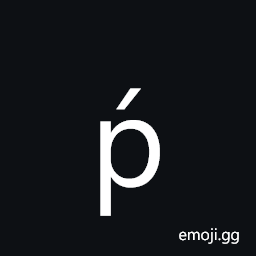 Latin Small Letter P with Acute Symbol