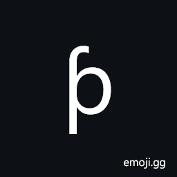 Latin Small Letter P with Hook Symbol