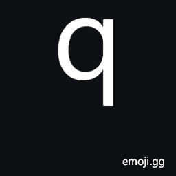 Latin Small Letter Q Symbol