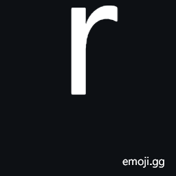 Latin Small Letter R Symbol