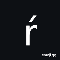 Latin Small Letter R with Acute Symbol
