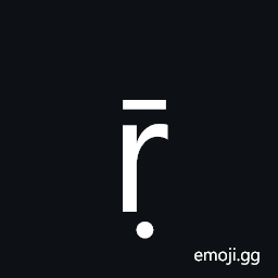 Latin Small Letter R with Dot Below and Macron Symbol