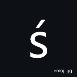 Latin Small Letter S with Acute Symbol