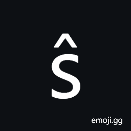 Latin Small Letter S with Circumflex Symbol