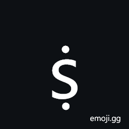 Latin Small Letter S with Dot Below and Dot Above Symbol