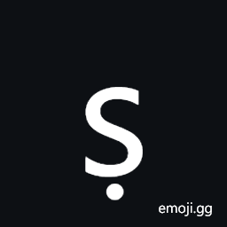 Latin Small Letter S with Dot Below Symbol