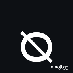 Latin Small Letter Sideways O with Stroke Symbol