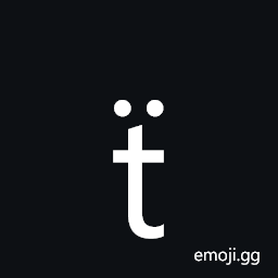 Latin Small Letter T with Diaeresis Symbol