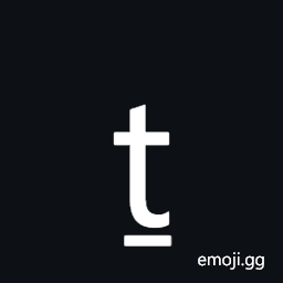 Latin Small Letter T with Line Below Symbol