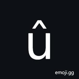 Latin Small Letter U with Circumflex Symbol