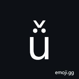 Latin Small Letter U with Diaeresis and Caron Symbol