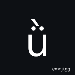 Latin Small Letter U with Diaeresis and Grave Symbol