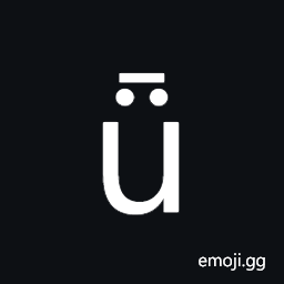 Latin Small Letter U with Diaeresis and Macron Symbol