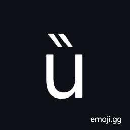 Latin Small Letter U with Double Grave Symbol