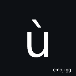 Latin Small Letter U with Grave Symbol
