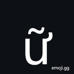 Latin Small Letter U with Horn and Tilde Symbol