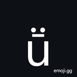 Latin Small Letter U with Macron and Diaeresis Symbol