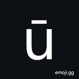 Latin Small Letter U with Macron Symbol