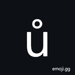 Latin Small Letter U with Ring Above Symbol