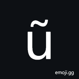 Latin Small Letter U with Tilde Symbol