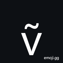 Latin Small Letter V with Tilde Symbol