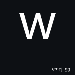 Latin Small Letter W Symbol