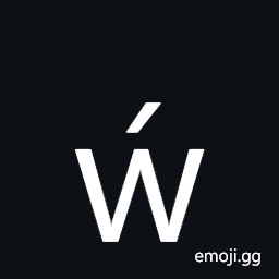 Latin Small Letter W with Acute Symbol