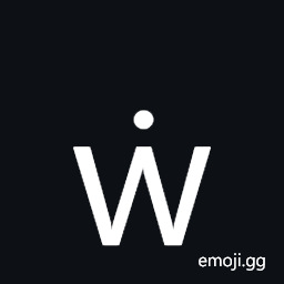 Latin Small Letter W with Dot Above Symbol