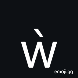 Latin Small Letter W with Grave Symbol