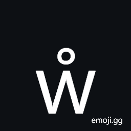 Latin Small Letter W with Ring Above Symbol